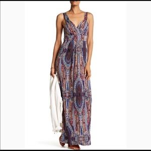 NWT Papillon Printed Maxi Dress
